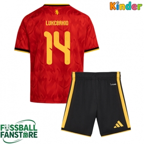 Belgien Dodi Lukebakio #14 Replik Heimtrikot Kinder WM 2026 Kurzarm (+ Kurze Hosen)